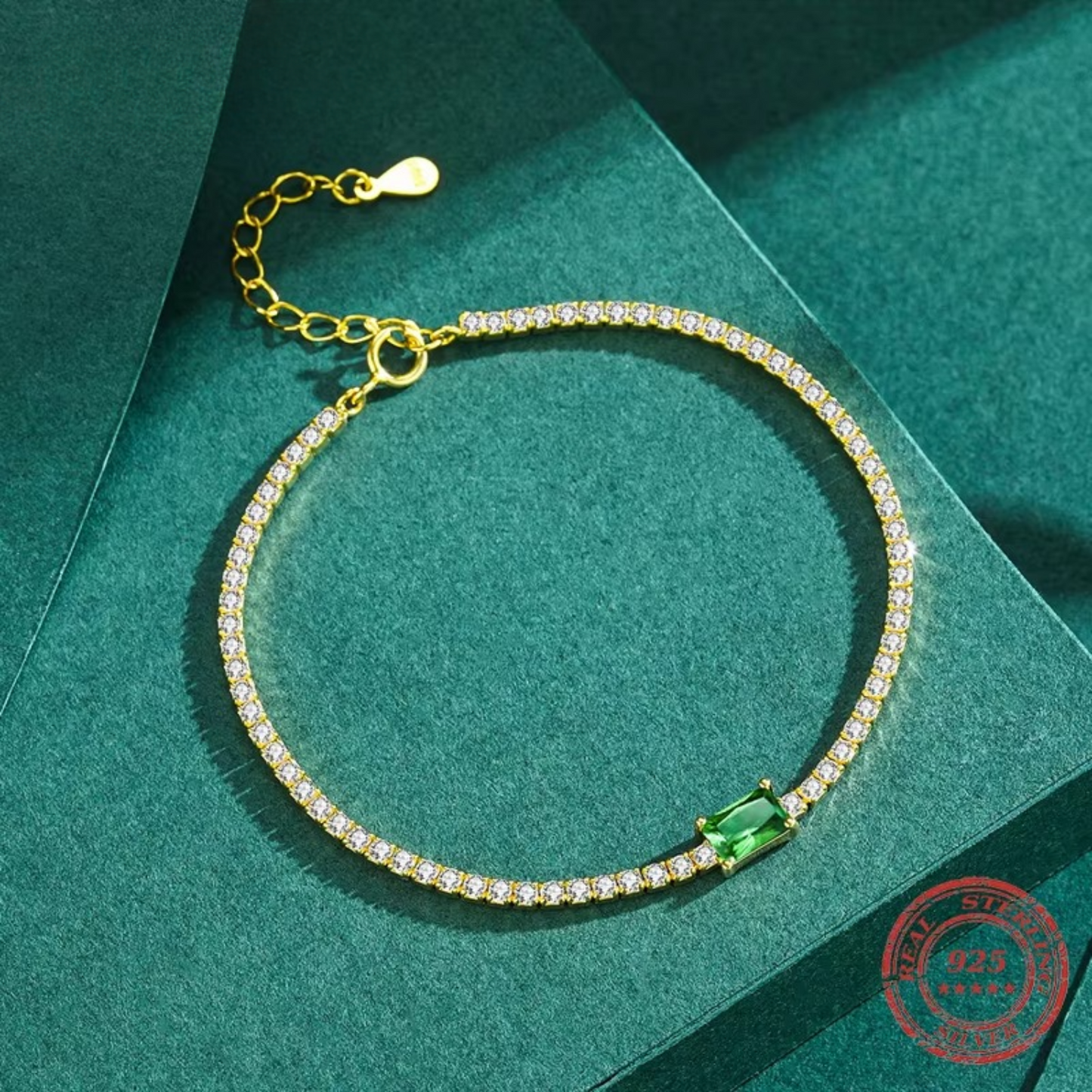 Pulseira Zadoque em Prata 925 com Zircônia