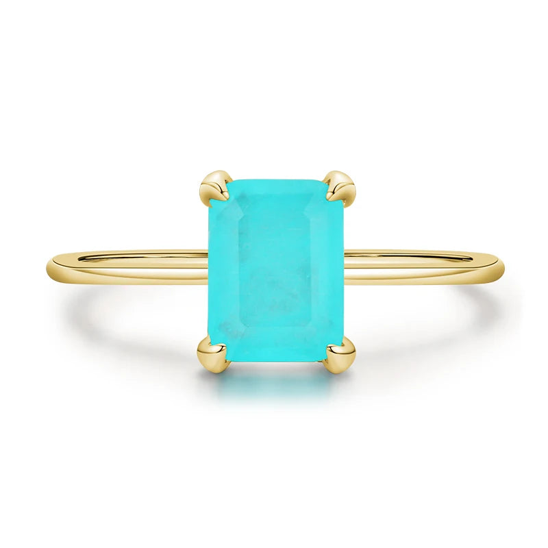 Anel em Prata 925 com Turmalina Paraíba