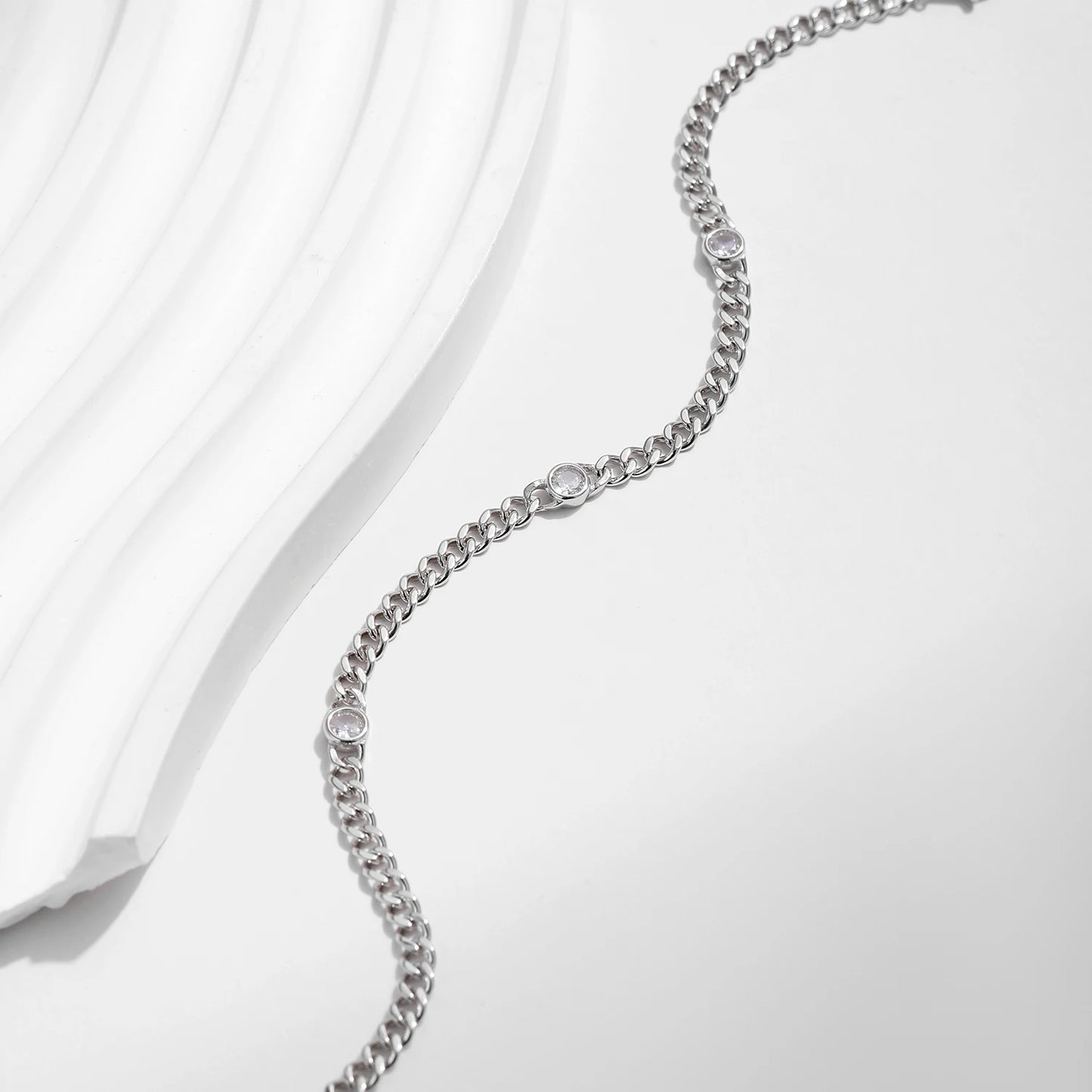 Pulseira Moema em Prata 925 com Moissanite