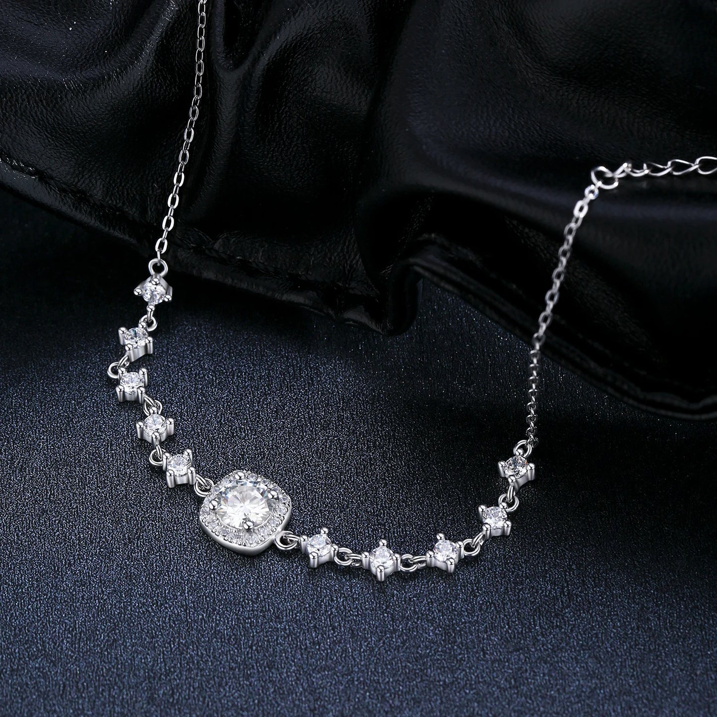 Pulseira Rainha em Prata 925 com Moissanite