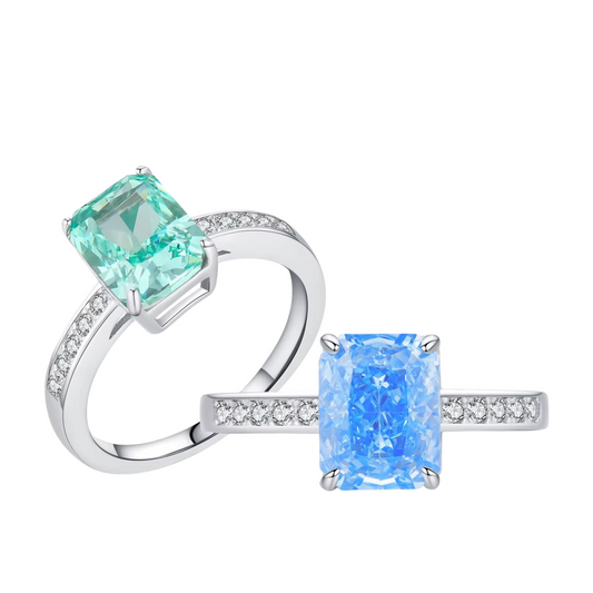 Anel Fantasy em Prata 925 com Zircônias em Duas Cores