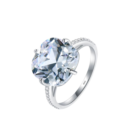 Anel ZX em Prata 925 com Zircônias Brilhantes