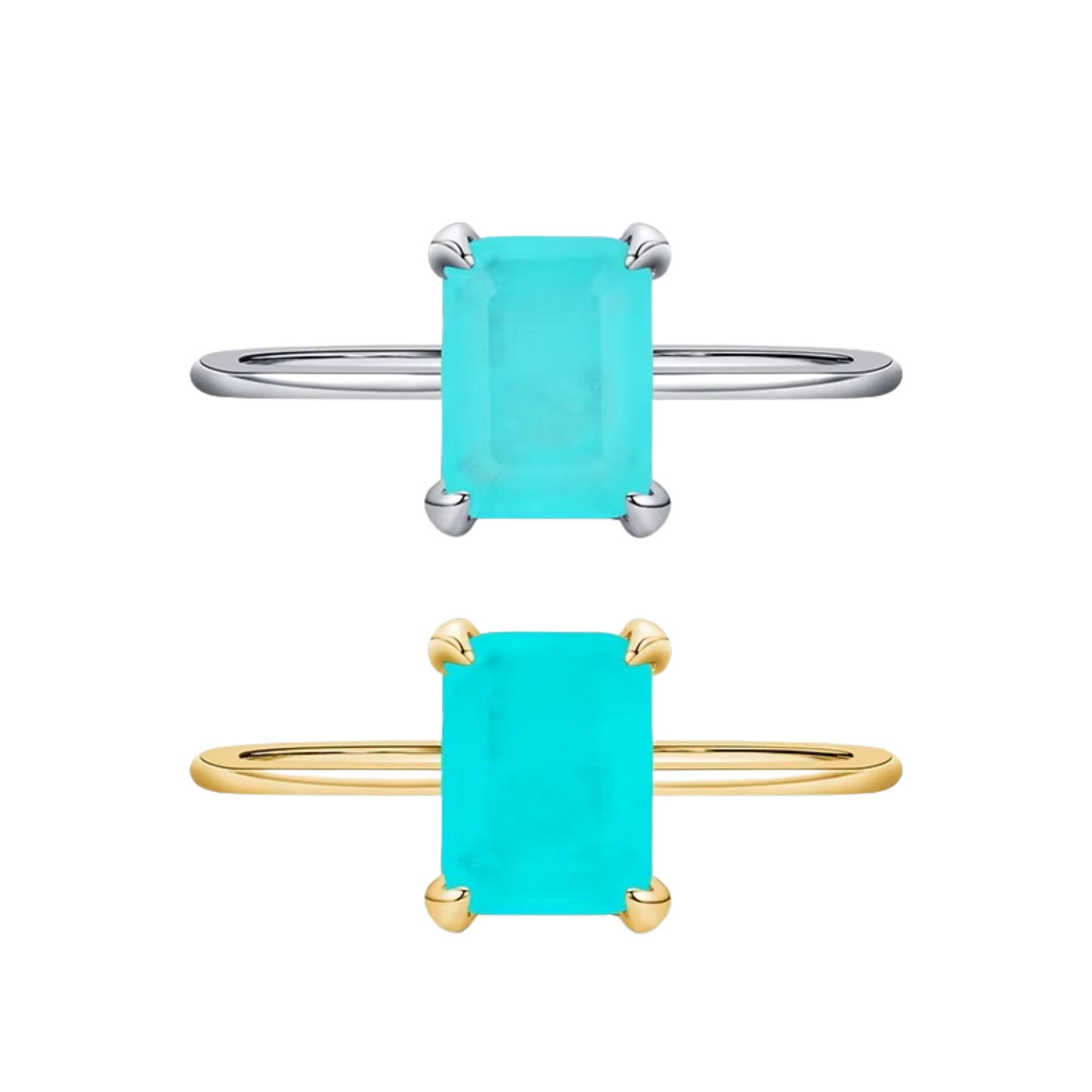 Anel em Prata 925 com Turmalina Paraíba