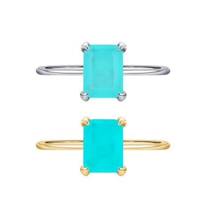 Anel em Prata 925 com Turmalina Paraíba