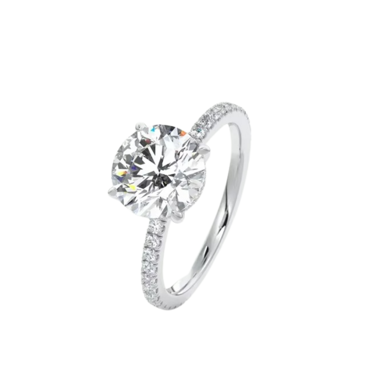 Anel Radiance em Prata 925 com Moissanite 2ct
