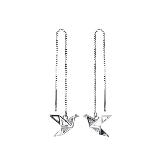 Brinco Pássaro em Prata 925