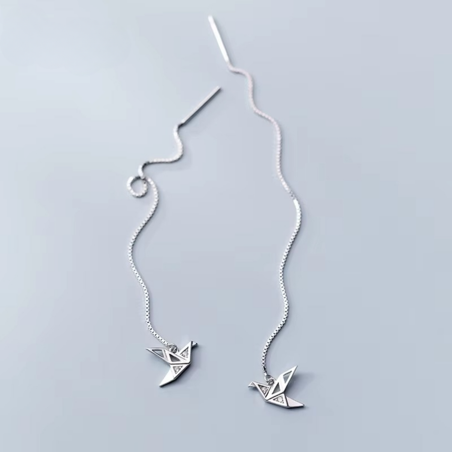 Brinco Pássaro em Prata 925