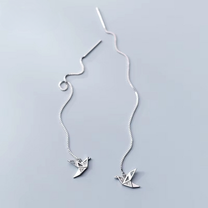 Brinco Pássaro em Prata 925