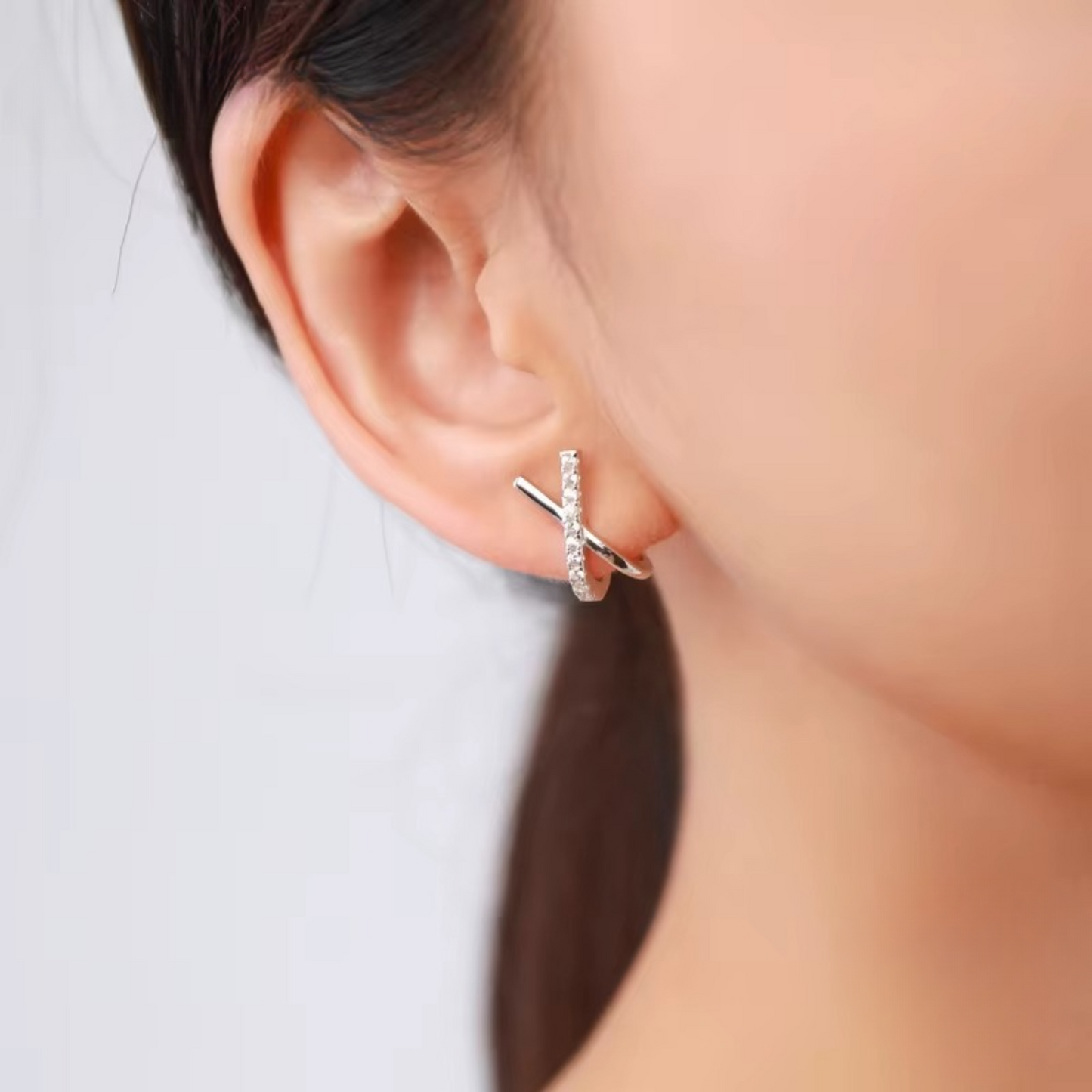 Brinco Xante em Prata 925 com Zircônias