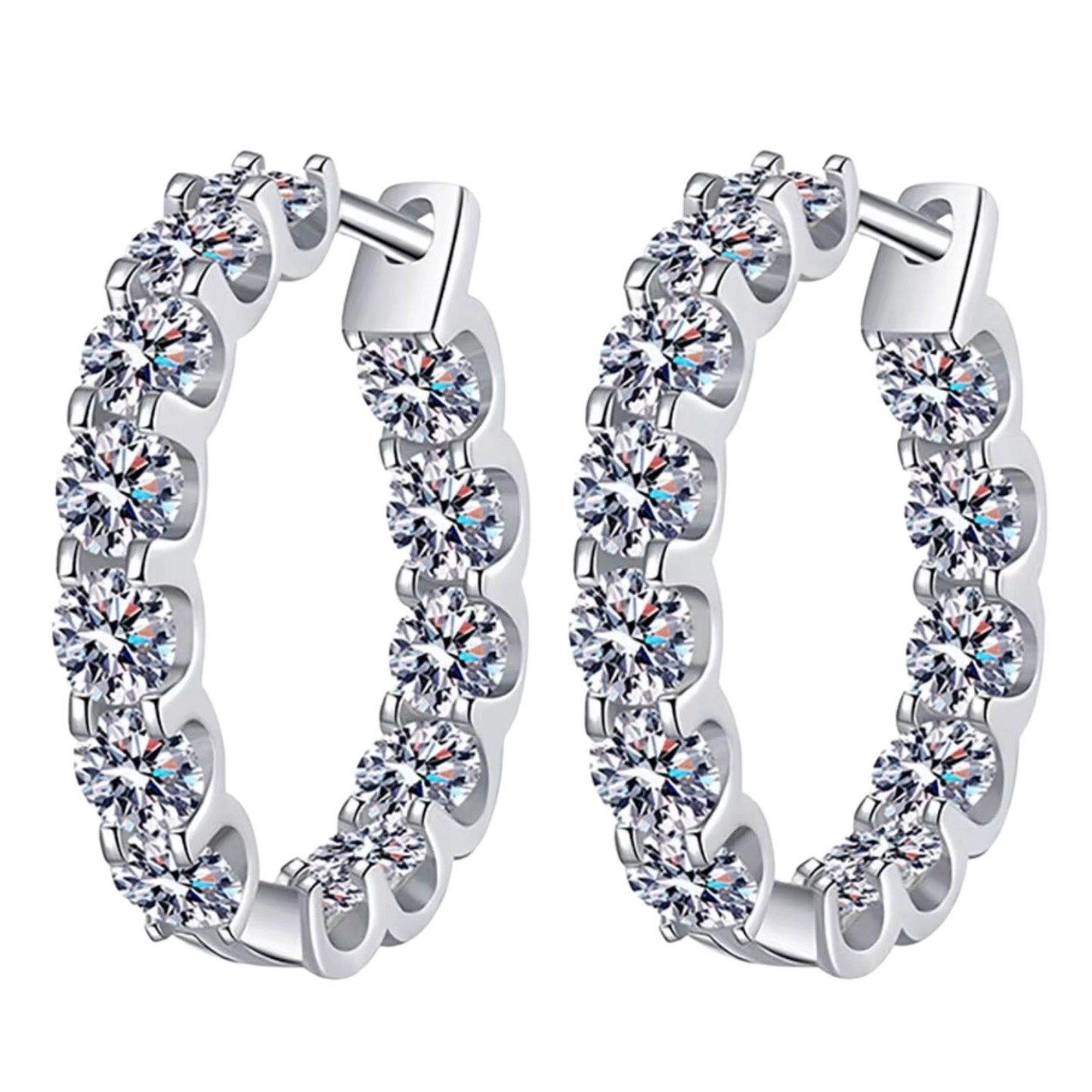 Brinco Aurora em Prata 925 com Moissanite