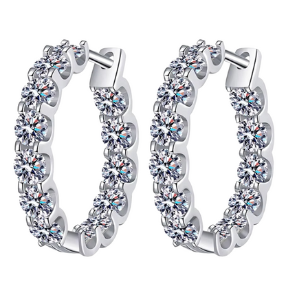 Brinco Aurora em Prata 925 com Moissanite