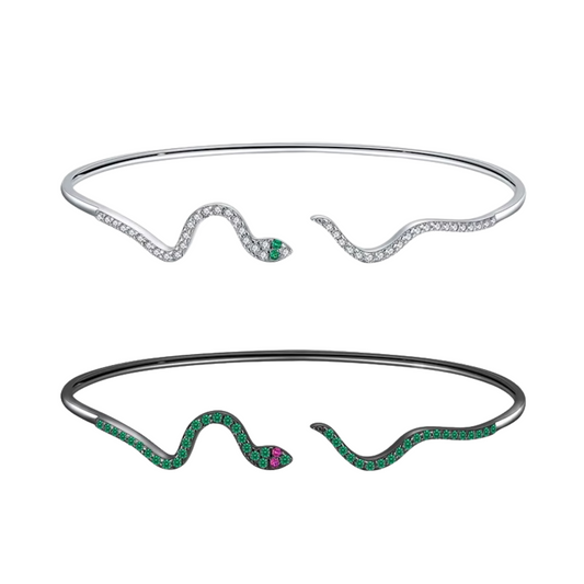 Pulseira Snake em Prata 925 com Zircônia