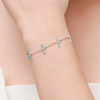 Pulseira Jhopafe em Prata 925 com Turquesa