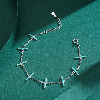 Pulseira Jhopafe em Prata 925 com Turquesa