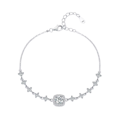 Pulseira Rainha em Prata 925 com Moissanite