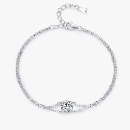 Pulseira em Prata 925 com Moissanite 1ct
