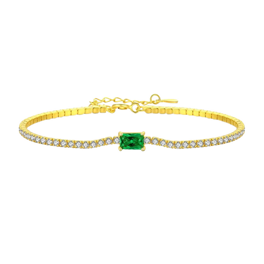 Pulseira Zadoque em Prata 925 com Zircônia