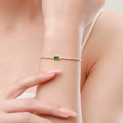 Pulseira Zadoque em Prata 925 com Zircônia