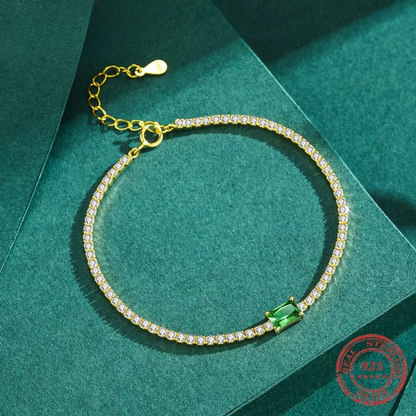 Pulseira Zadoque em Prata 925 com Zircônia