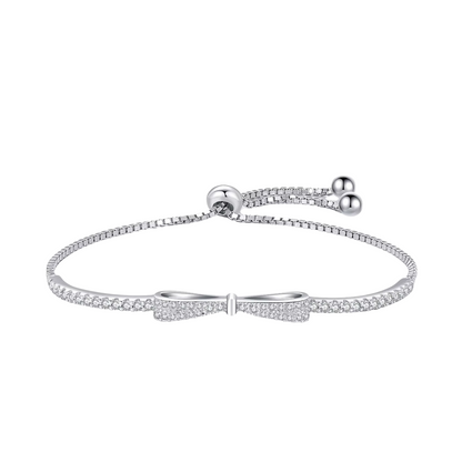 Pulseira Laço em Prata 925 com Zircônia