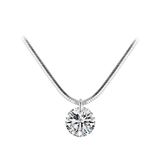 Colar Pingo de Luz em Prata 925 com Zircônia