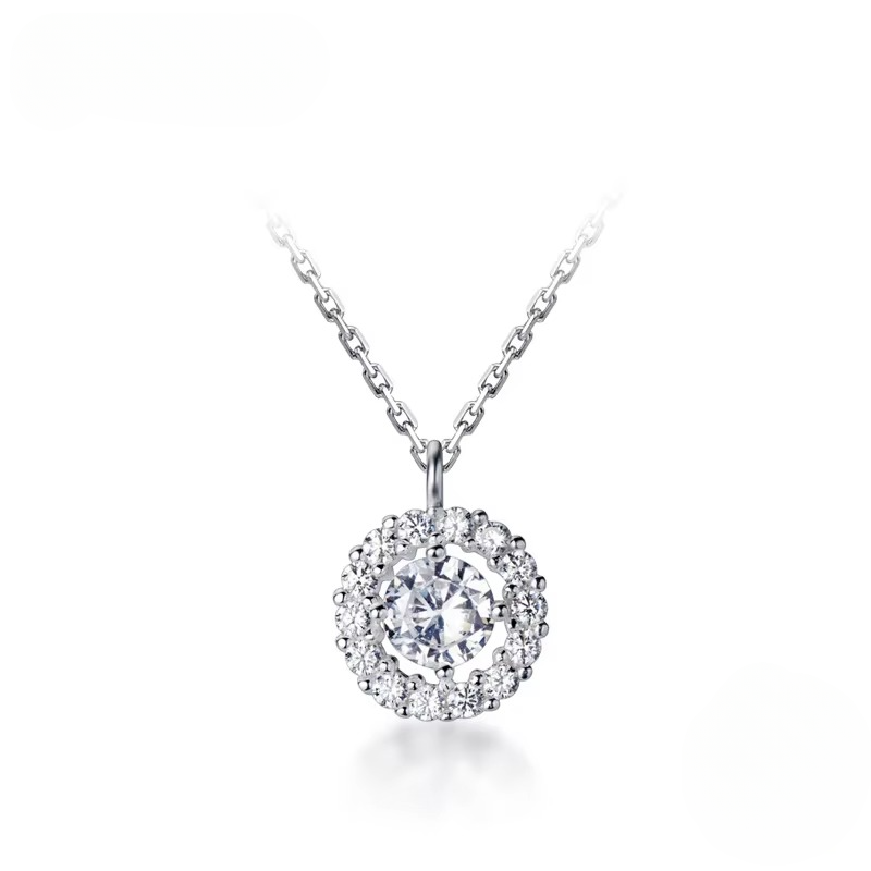 Colar Luminoso em Prata 925 com Zircônia