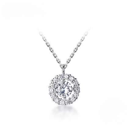 Colar Luminoso em Prata 925 com Zircônia