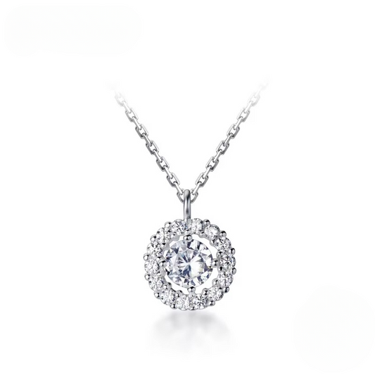 Colar Luminoso em Prata 925 com Zircônia