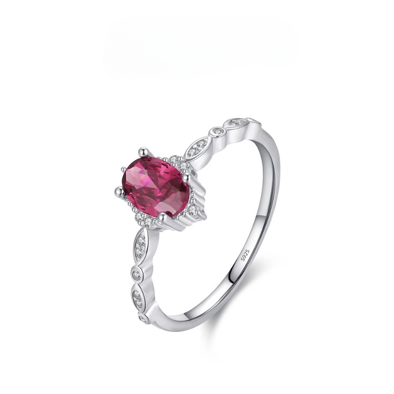 Anel Florença em Prata 925 com Zircônia e Banho de Ouro 18K