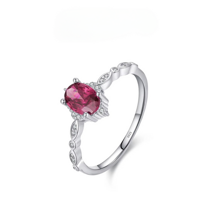 Anel Florença em Prata 925 com Zircônia e Banho de Ouro 18K