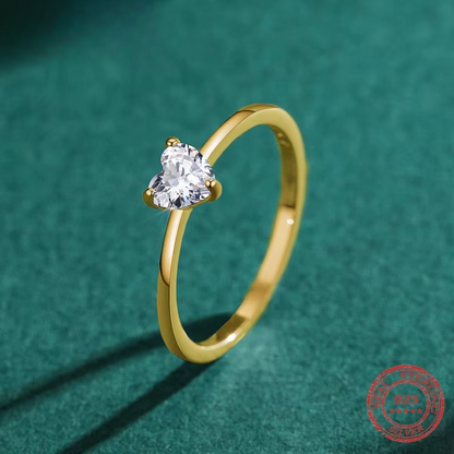 Anel Autêntico em Prata 925 com Zircônia