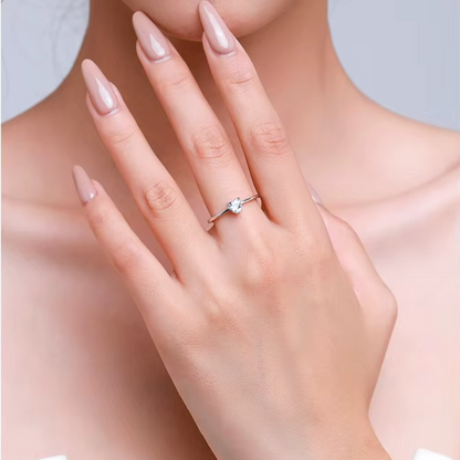 Anel Autêntico em Prata 925 com Zircônia