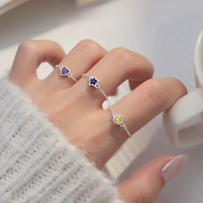 Anel Corrente em Prata 925 com Zircônia