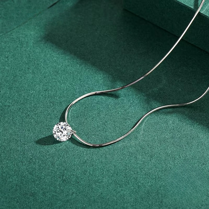 Colar Pingo de Luz em Prata 925 com Zircônia