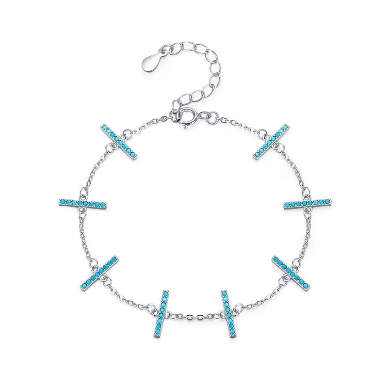 Pulseira Jhopafe em Prata 925 com Turquesa