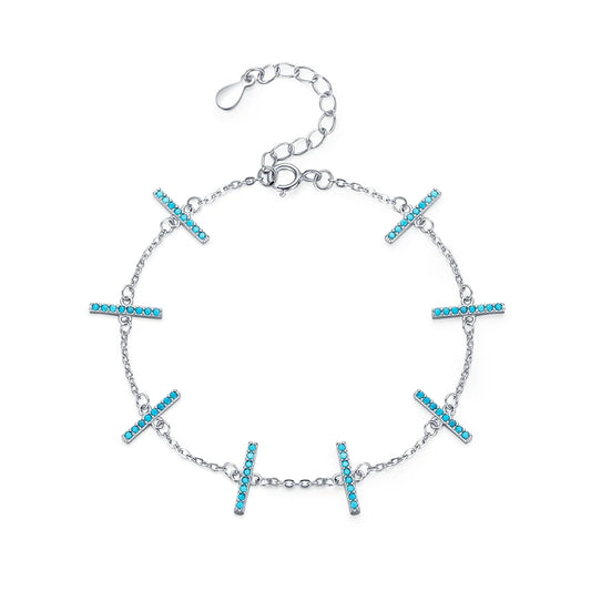 Pulseira Jhopafe em Prata 925 com Turquesa