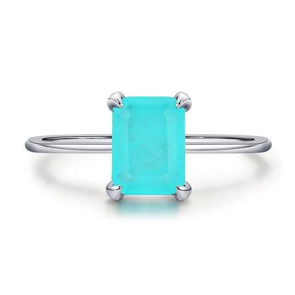 Anel em Prata 925 com Turmalina Paraíba