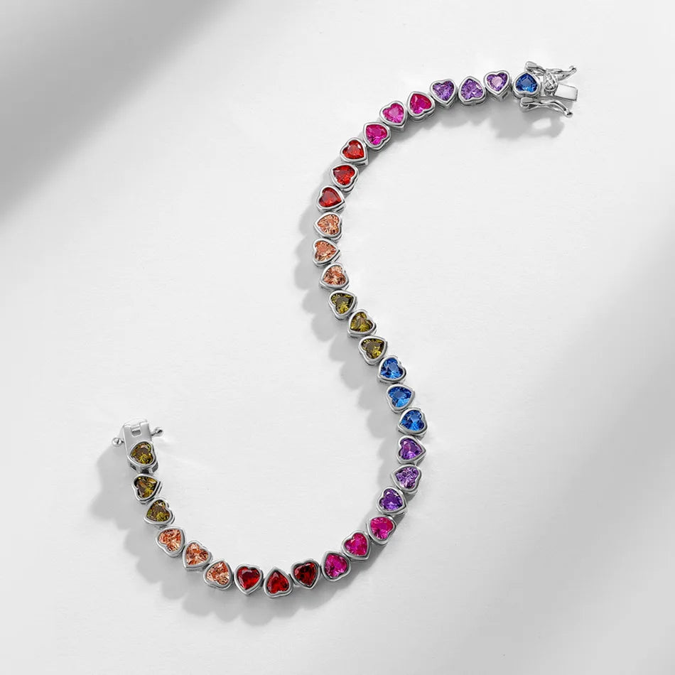 Pulseira Jhopafe em Prata 925 com Zircônias Coloridas