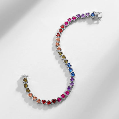 Pulseira Jhopafe em Prata 925 com Zircônias Coloridas