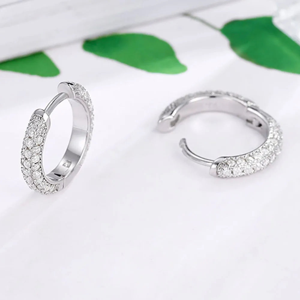 Brinco Solara em Prata 925 com Moissanite