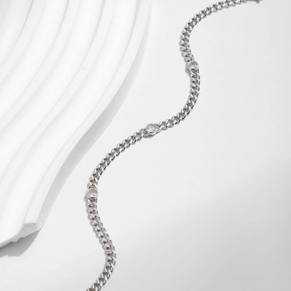 Pulseira Moema em Prata 925 com Moissanite