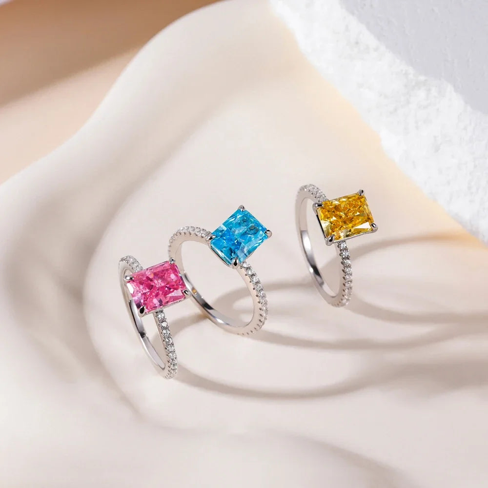 Anel Dubai em Prata 925 com Zircônia 3 ct