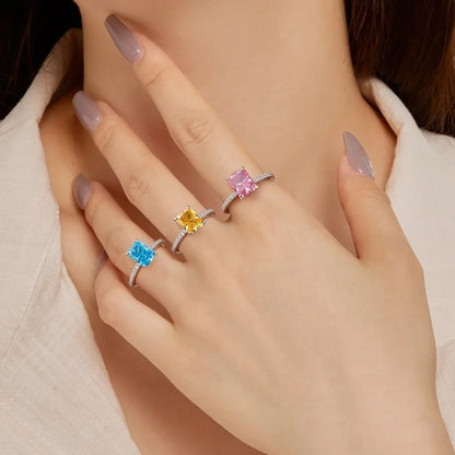 Anel Dubai em Prata 925 com Zircônia 3 ct