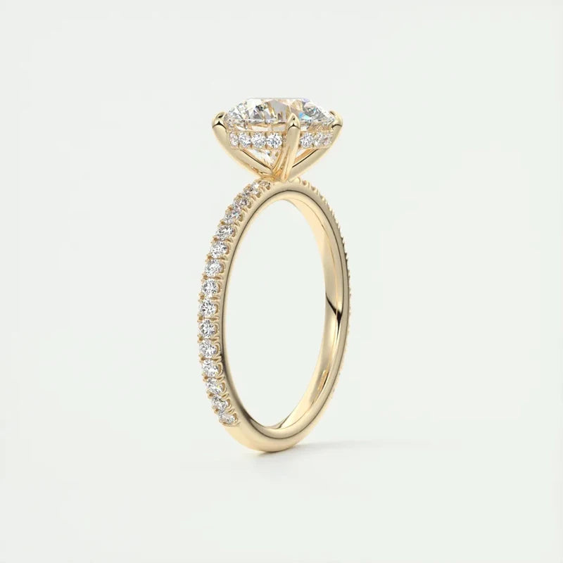 Anel Radiance em Prata 925 com Moissanite 2ct