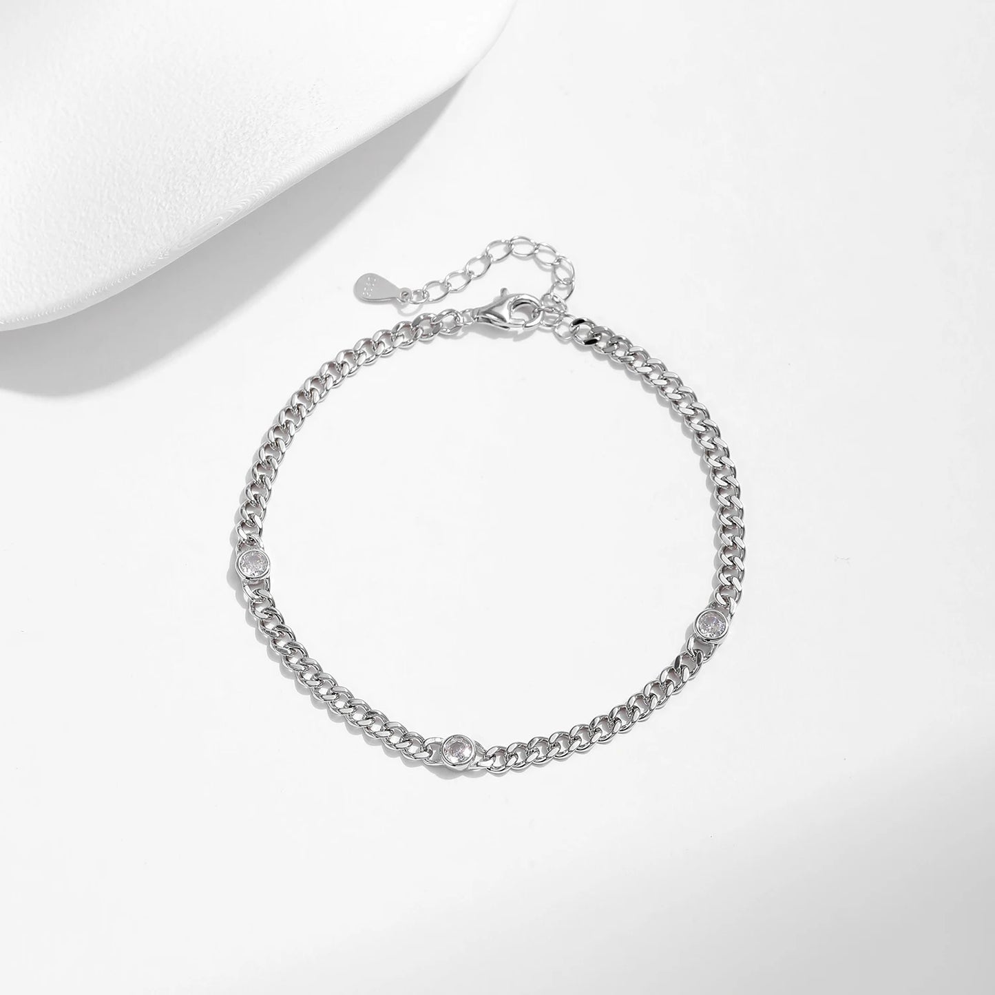 Pulseira Moema em Prata 925 com Moissanite
