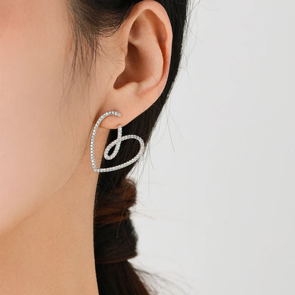 Brinco Laços do Amor em Prata 925 com Zircônias