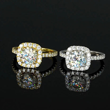 Anel Lafa em Prata 925 com Moissanite