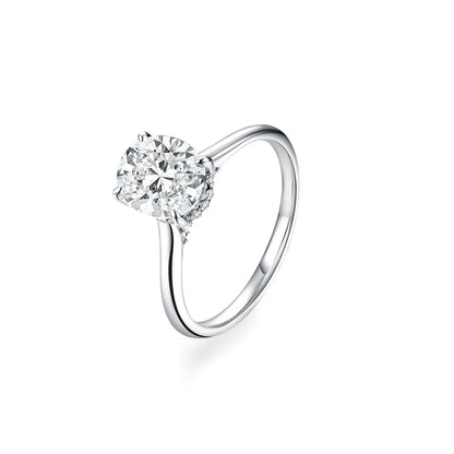 Anel Sero em Prata 925 com Moissanite 2ct
