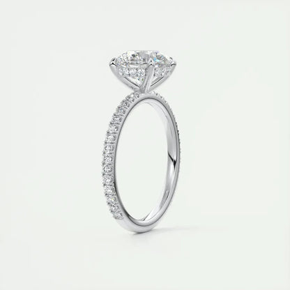 Anel Radiance em Prata 925 com Moissanite 2ct