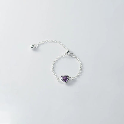 Anel Corrente em Prata 925 com Zircônia